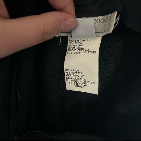 Little Black Dress Sheath Cocktail Party Floral Applique VTG Vintage Gunne Sax‎ - Picture 9 of 10